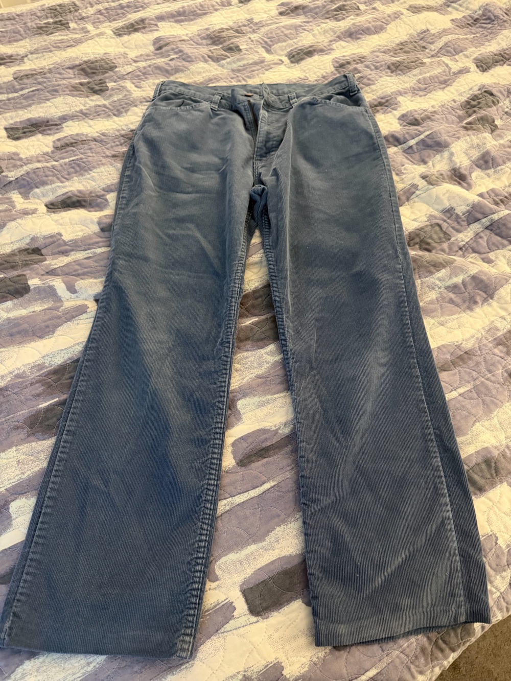 jcpenney Men's Blue Corduroy Pants  33x31
